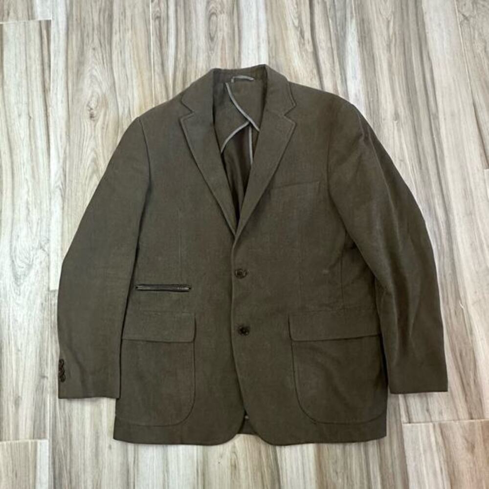 IBIZA Sportcoat Ravelli Twill Blazer Green 42R Business Heritage Work Casual‎
